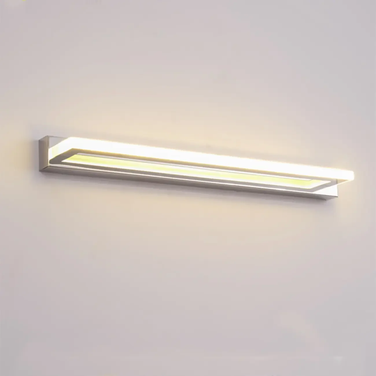 Modern White Metal LED Wall Light with Acrylic Shade