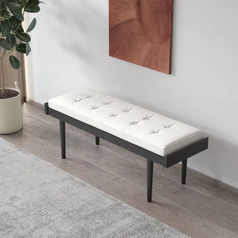 Efa Modern Tufted Upholstered Bench