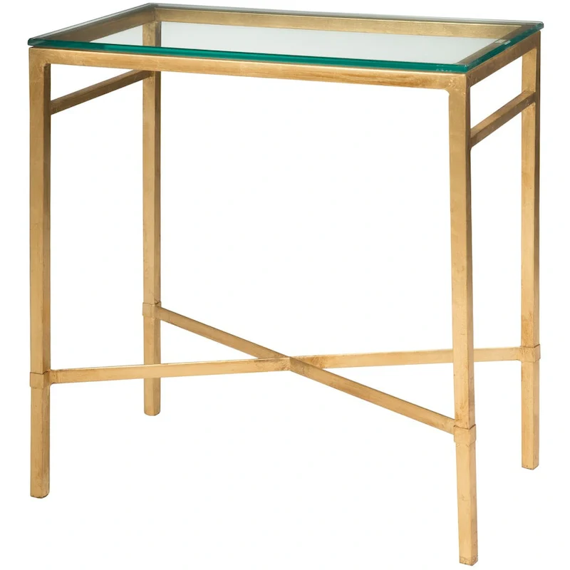 SAFAVIEH Couture Vallie Side Table - 22 W x 13 D x 25 H - 22Wx13Dx25H