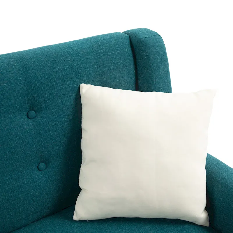 3-Piece Tufted Linen Loveseat & Armchair Set, Beige/Grey/Yellow/Blue/White/Light Blue, Seats 3+