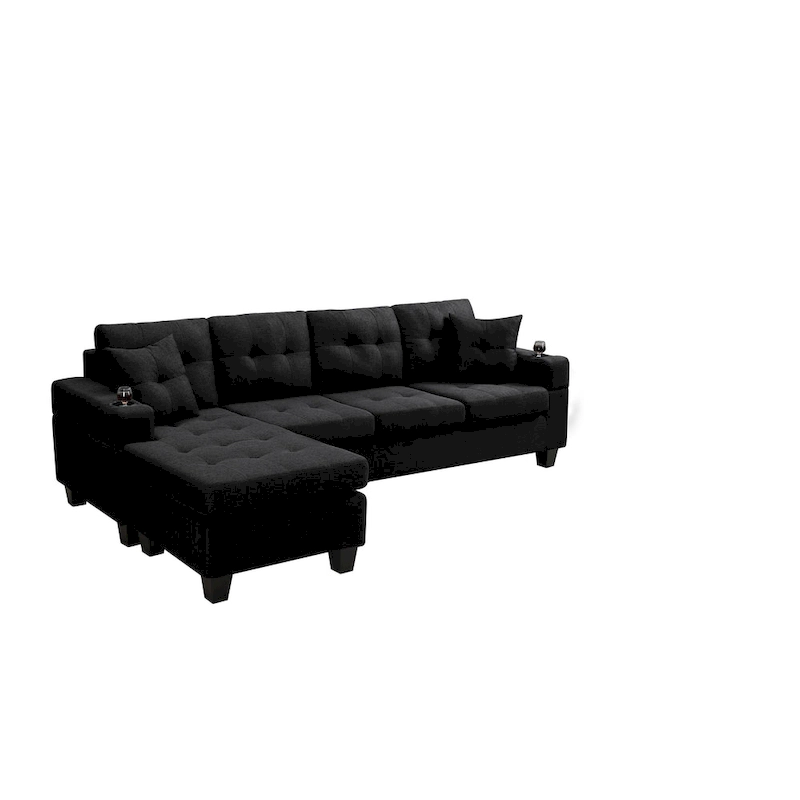 Modern Sectional Sofa with Reversible Chaise