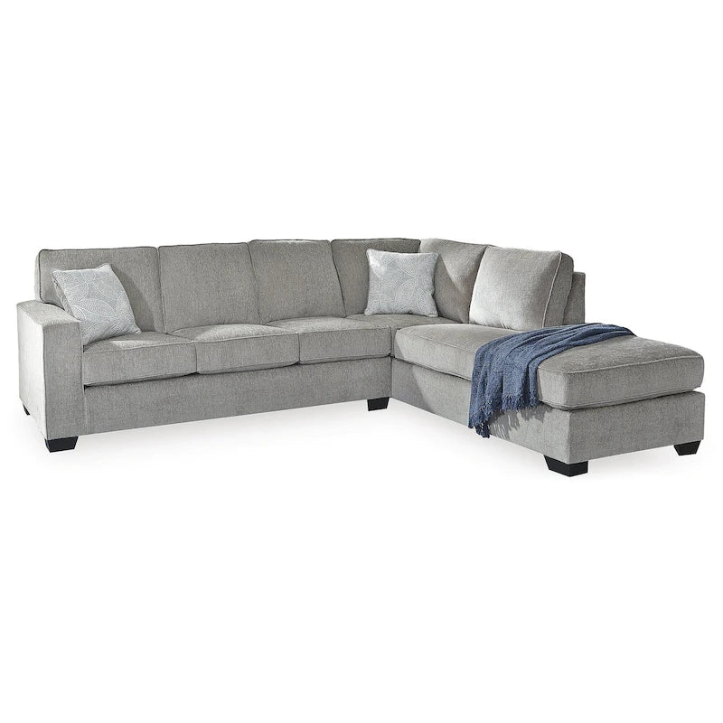 Signature Design by Ashley Altari Gray 2-Piece Sectional with Chaise - 110W x 90D x 37H