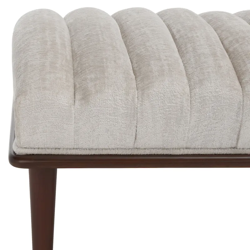 SAFAVIEH Couture Felicienne Mid-Century Bench - 63 W x 20 D x 18 H - 63Wx20Dx18H