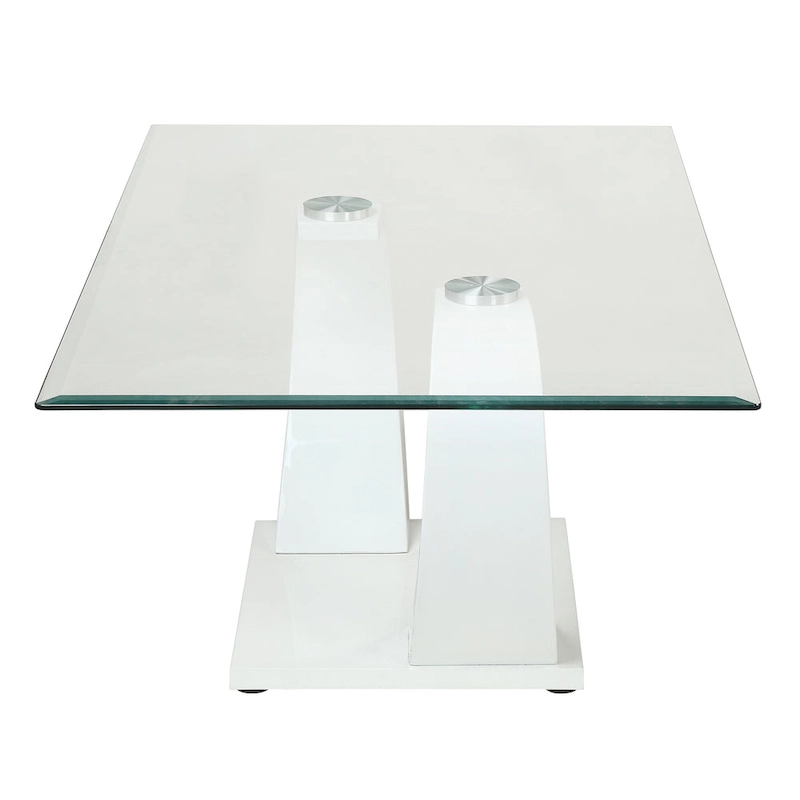 Cres Glam Glasstop 3-Piece Coffee Table Set by Furniture of America