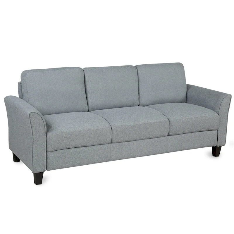 3-Seat Linen Fabric Sofa