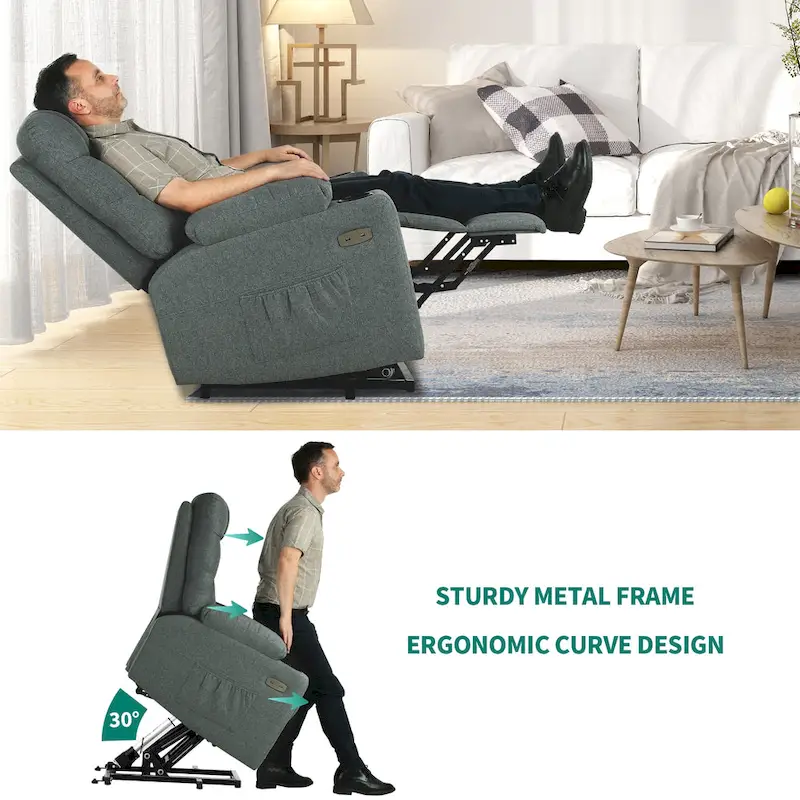 Modern Massage and Heating Recliner Sofa Chair