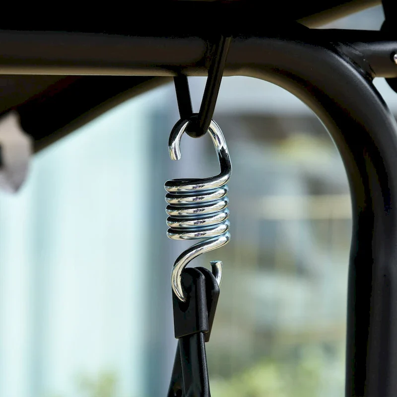 Patio Swing Chair with Canopy, Adjustable Tilt Canopy, Armrests