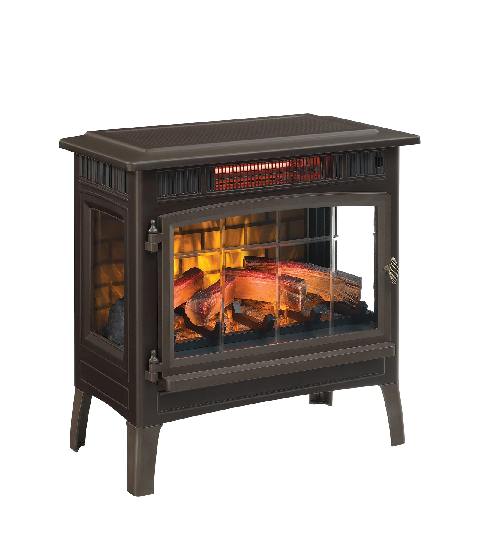 duraflame? Electric Infrared Fireplace Stove Heater with 3D Flame Effect
