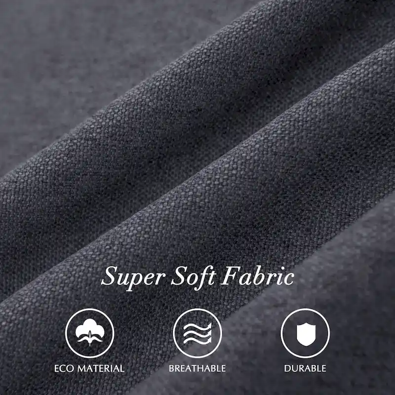 Subrtex Linen Parsons Upholstered Button Dining Chair (2-Pack)