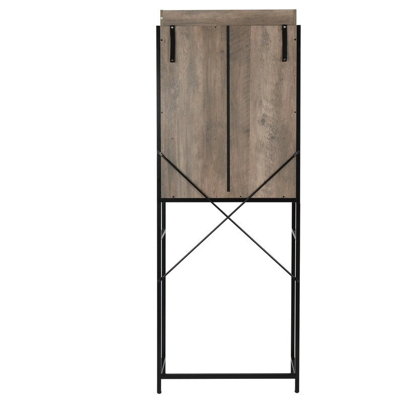Three-Layer Rack etro Style MDF Bathroom Cabinet