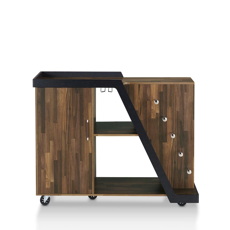 Furniture of America Tern Modern 6-shelf Mobile Wine Cabinet