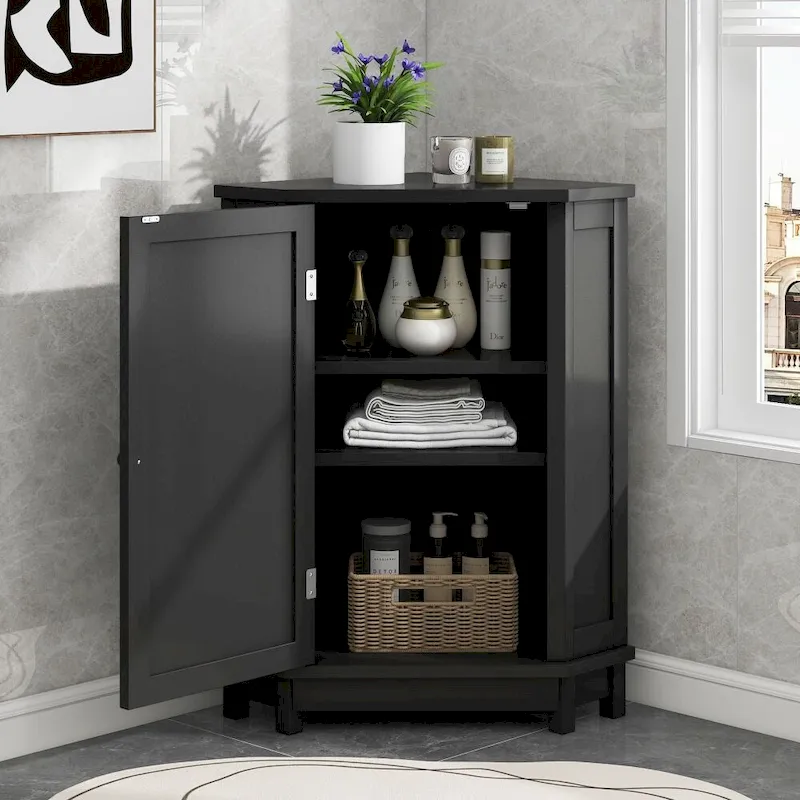 Bathroom Cabinet Triangle Corner Storage Cabinet