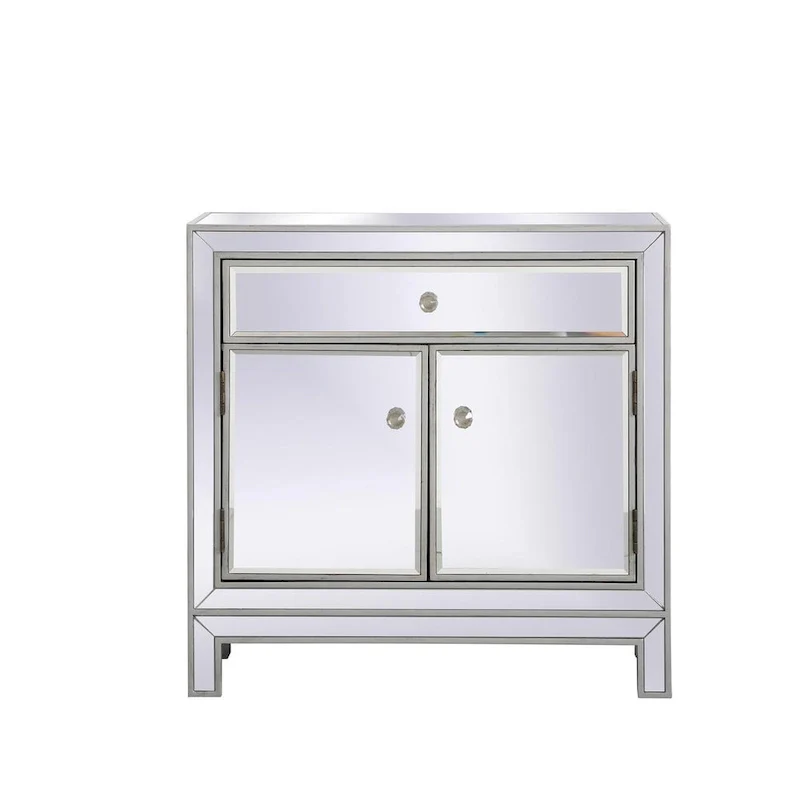 29 in. Antique Mirrored Cabinet