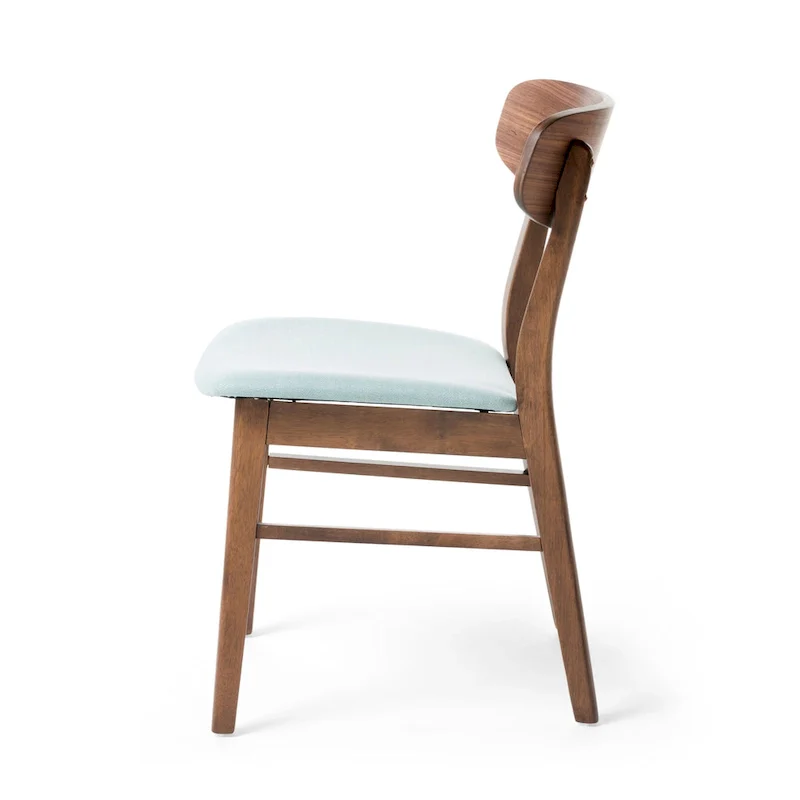 Fabric-upholstered Wood Dining Chairs