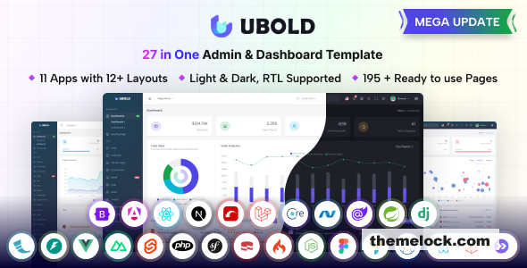 UBold v8.0 - 27 in One Admin & Dashboard Template