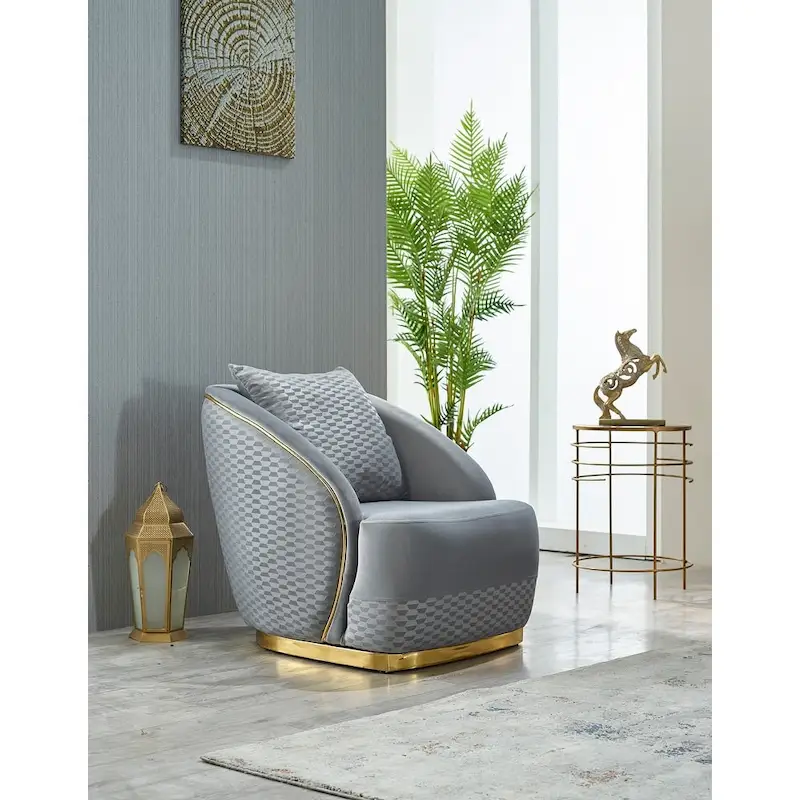 Elise 3-piece Living room Set Pillow Back