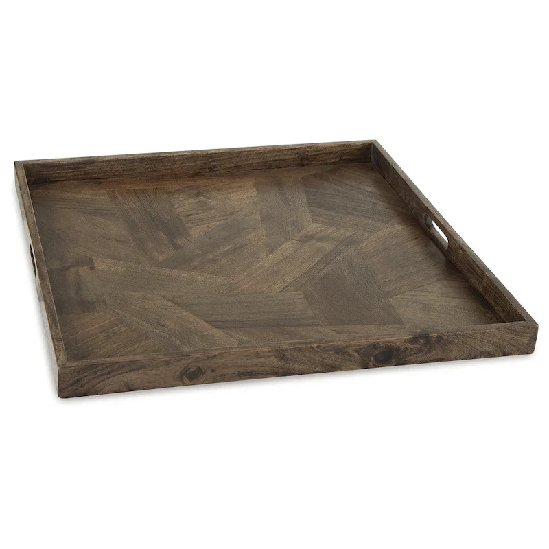 Signature Design by Ashley Heddford Brown Tray - 27  W x 27  D x 2  H
