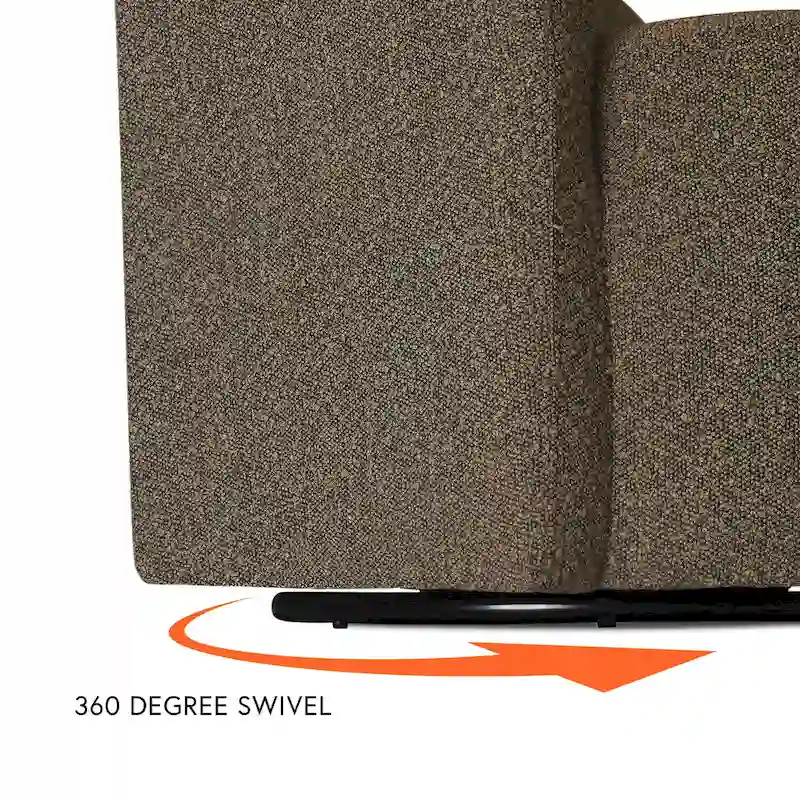 HomePop Upholstered Swivel Accent Chair