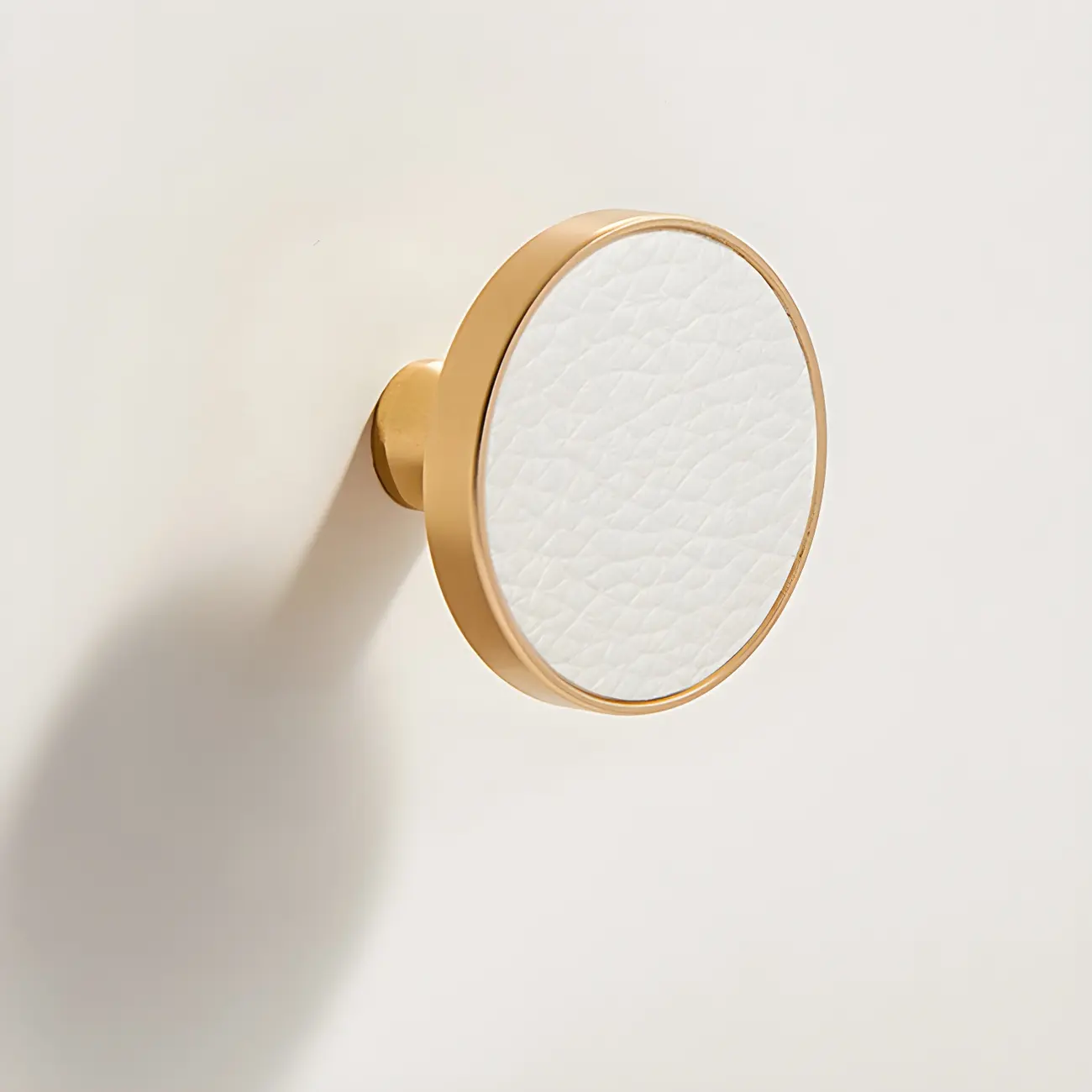 French 2-Layer White Wood Bedroom Nightstand