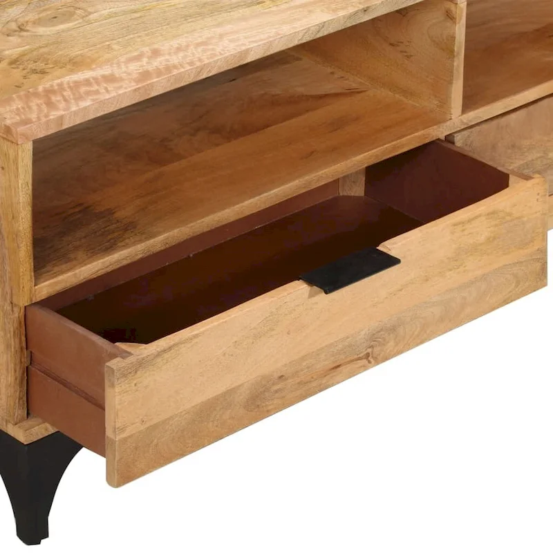 vidaXL TV Stand Mango Wood 47.2x13.8x17.7