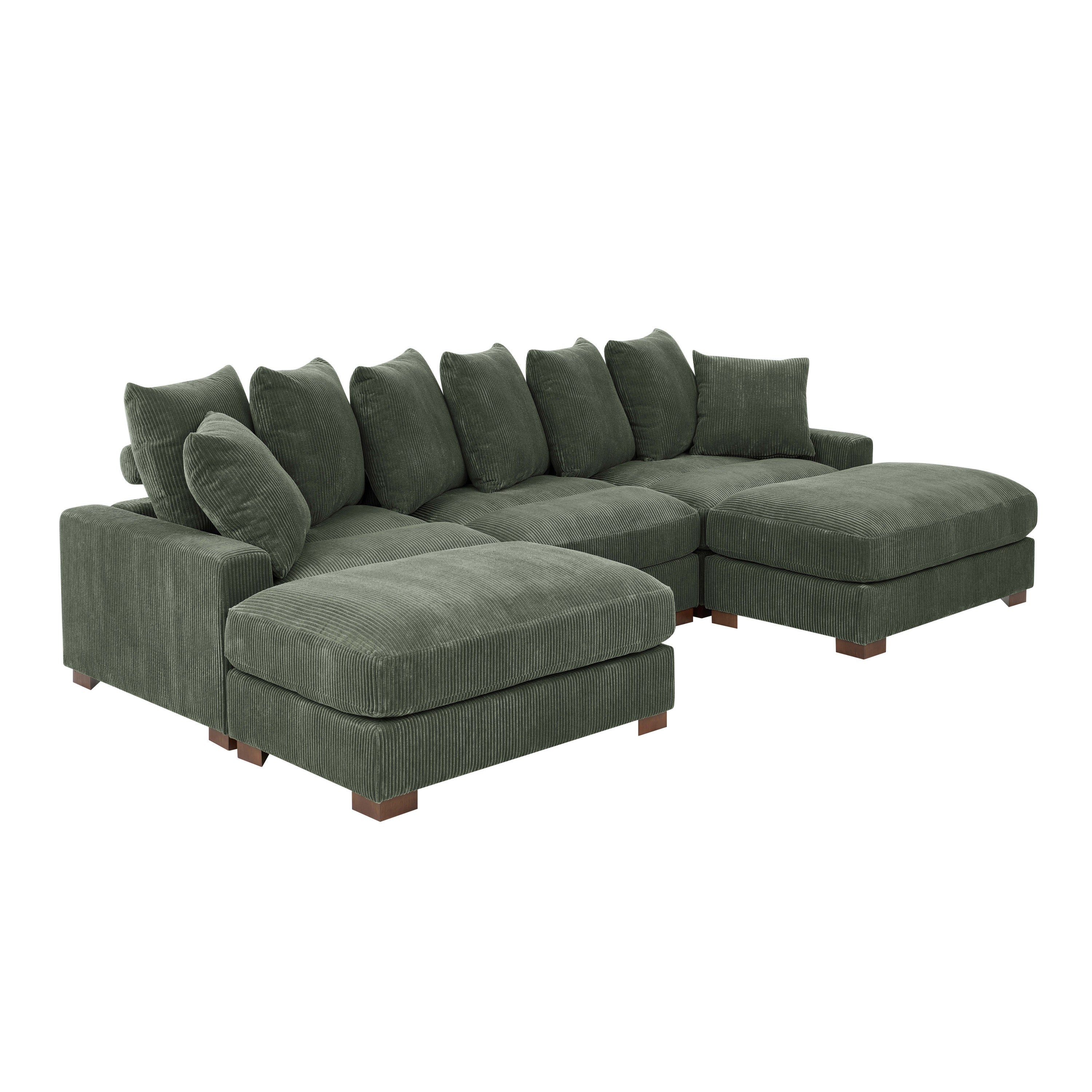 Wynisha Deep Corduroy Sofa Sectional Couch