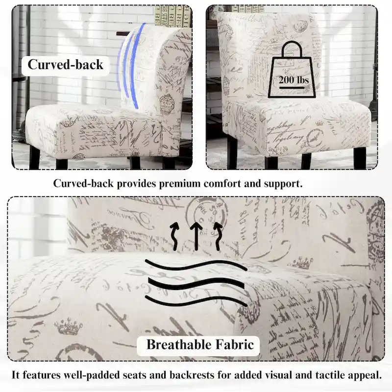 The Curated Nomad Pavilion Upholstered Armless Accent Slipper Chair