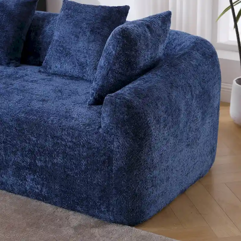 99.21W L-Shape Boucle Sofa 3 Seater
