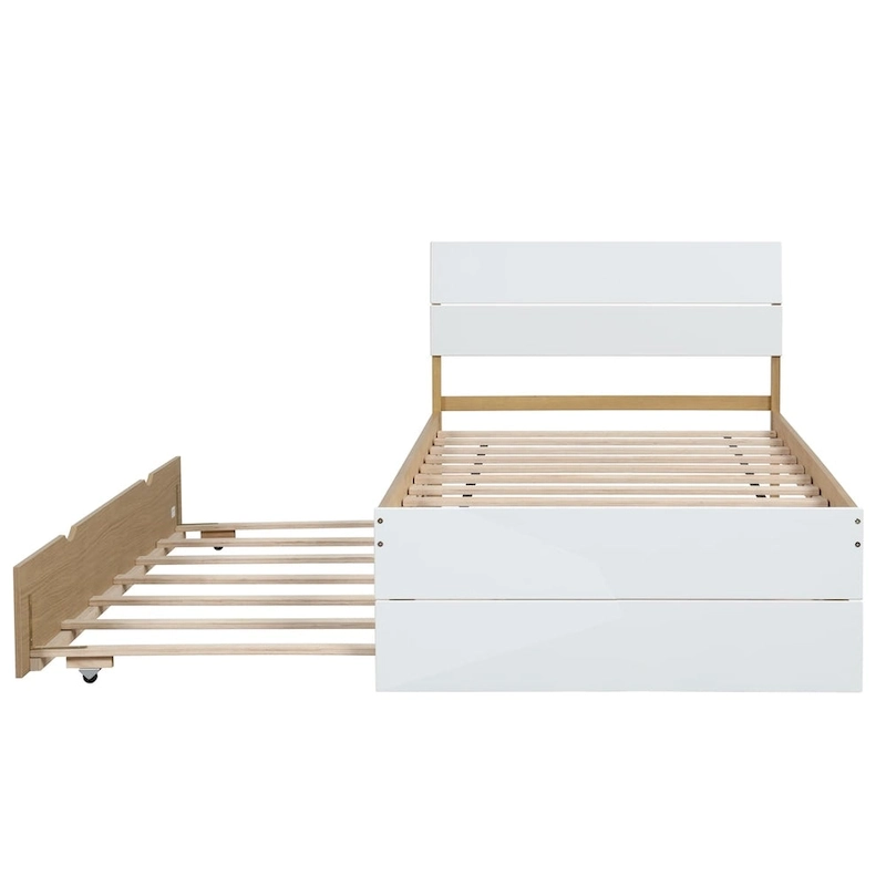 Modern Twin Bed Frame With Trundle