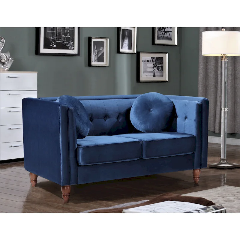 Roberta Velvet Loveseat