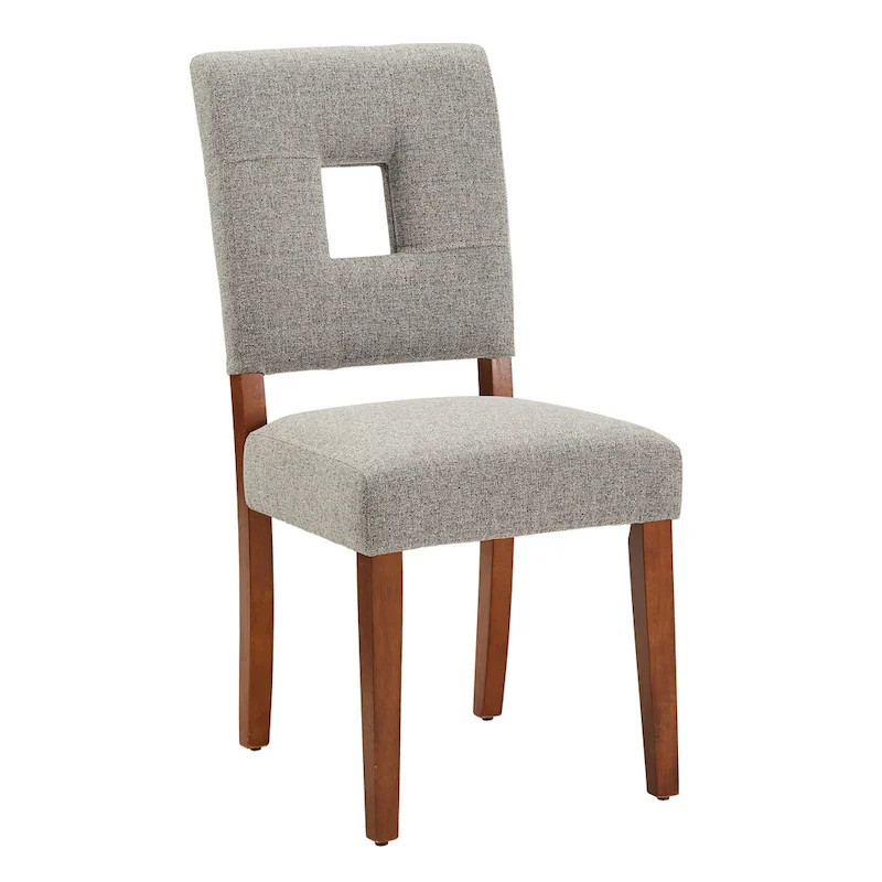 Calvados Upholstered Fabric Keyhole Dining Chairs (Set of 2) by