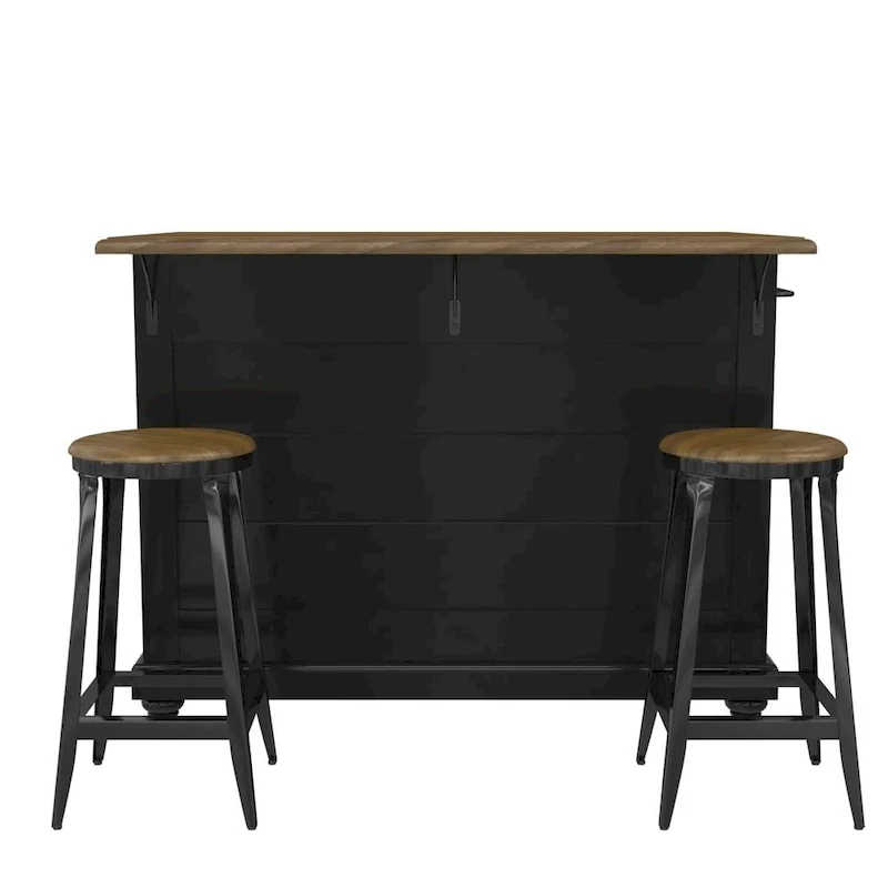 Avenue Greene Betty Kitchen Island with 2 Stools