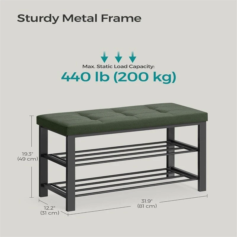 Entryway Bench with Cushion - 12.2