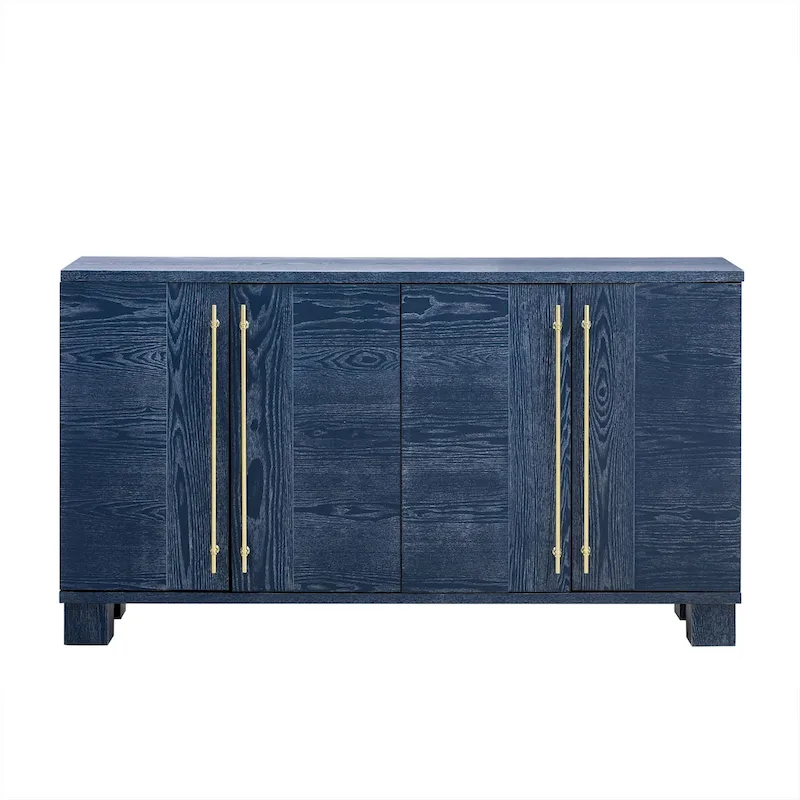 Wood Traditional Style Sideboard with Adjustable Shelves
