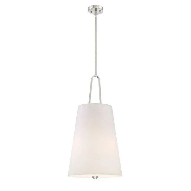 Designers Fountain Studio 15  Wide 3 Light Pendant with Off White