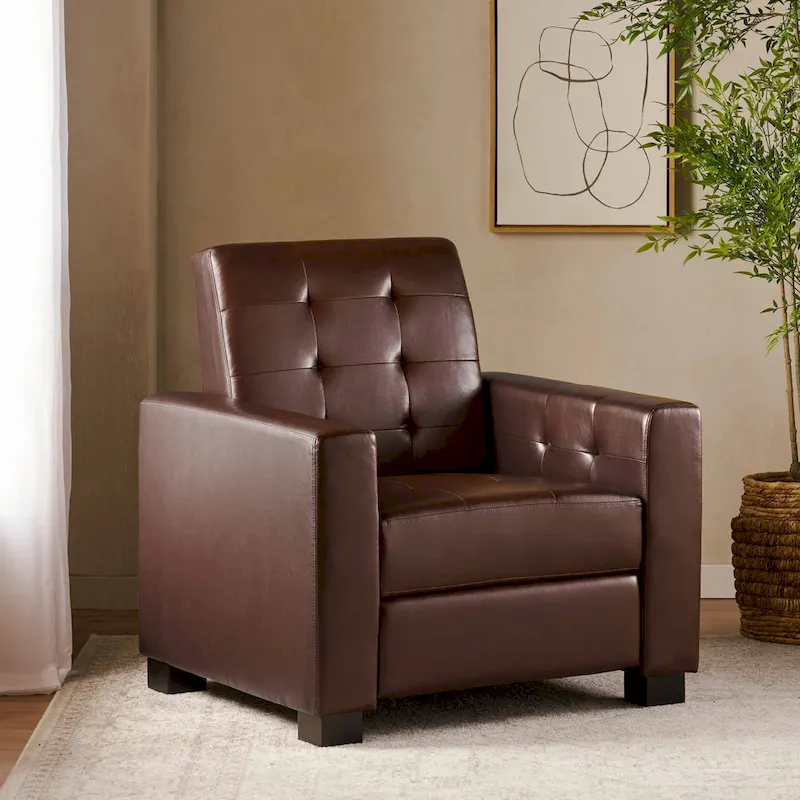 Upholstered Push-Back Recliner