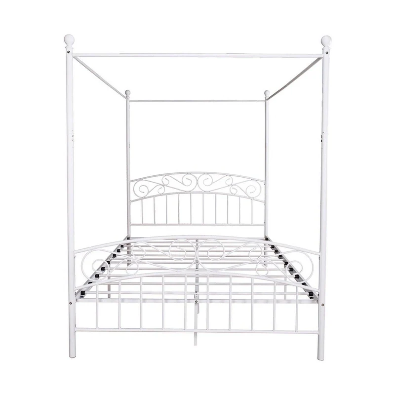 Aufank Classic Metal Canopy Bed Frame, Easy Assembly