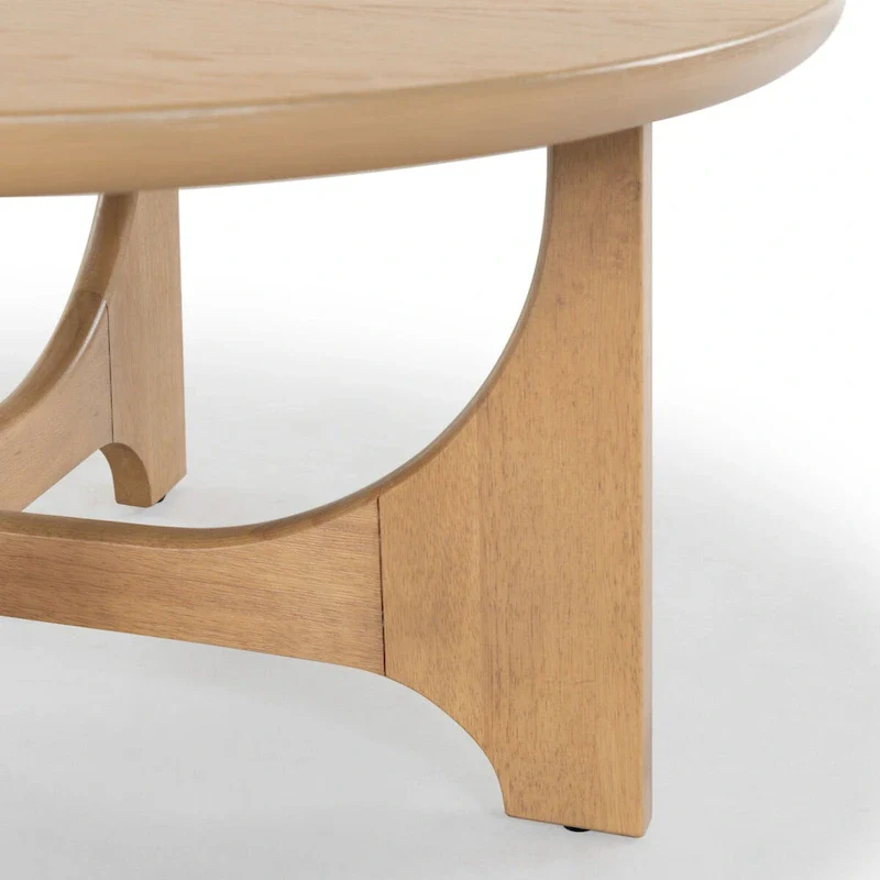 Natural Wood Coffee Table 40x40x18 Inch