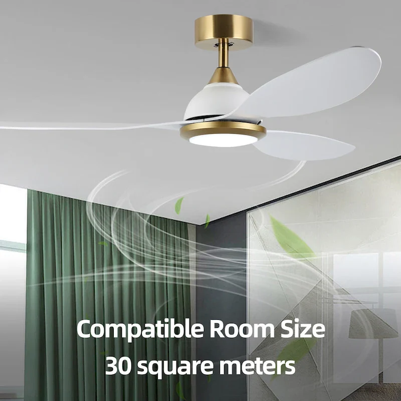 OVIOS Elegant 52-inch 2-in-1 Ceiling Fan Light with Remote Control