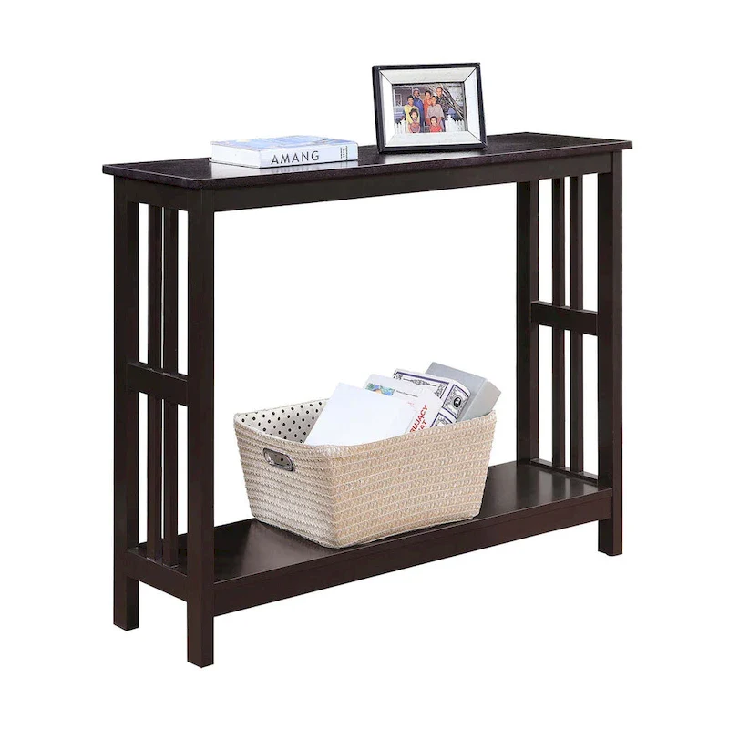 Mission Console Table with Shelf