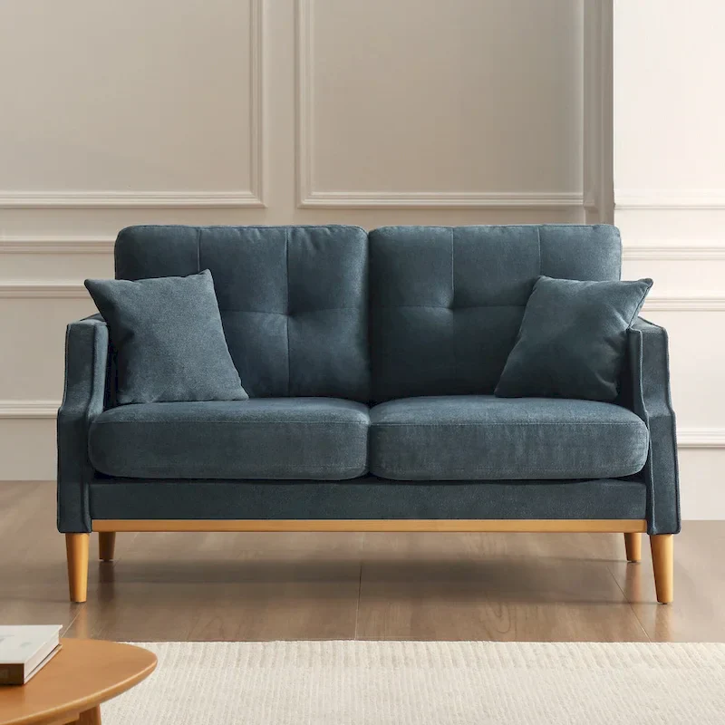 Fabric 2 Seater Loveseat Sofa with USB Charge