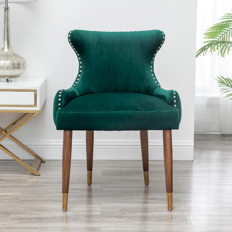 Roundhill Furniture Lindale Mid-century Modern Velvet Accent Chair
