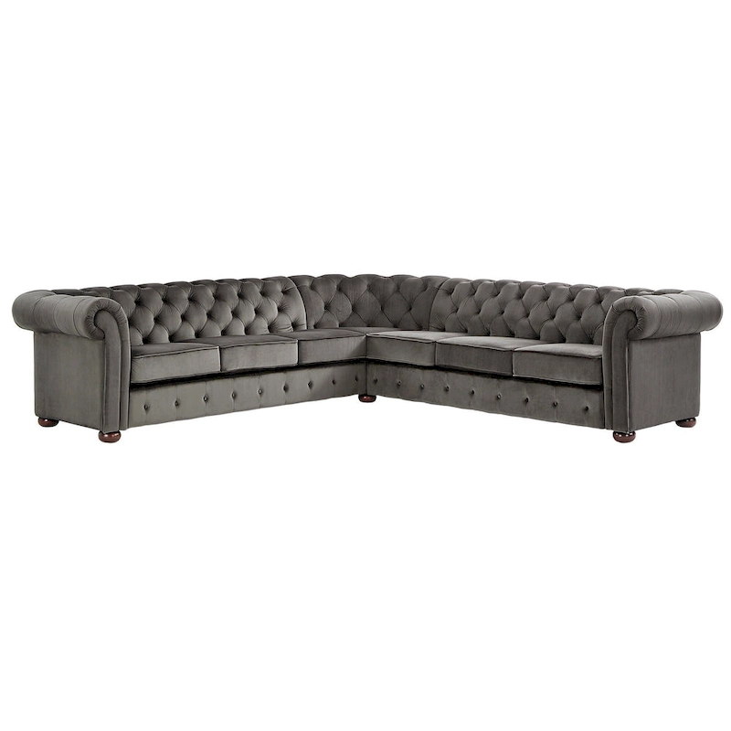 Knightsbridge Chesterfield L-shaped Sectional by iNSPIRE Q Artisan