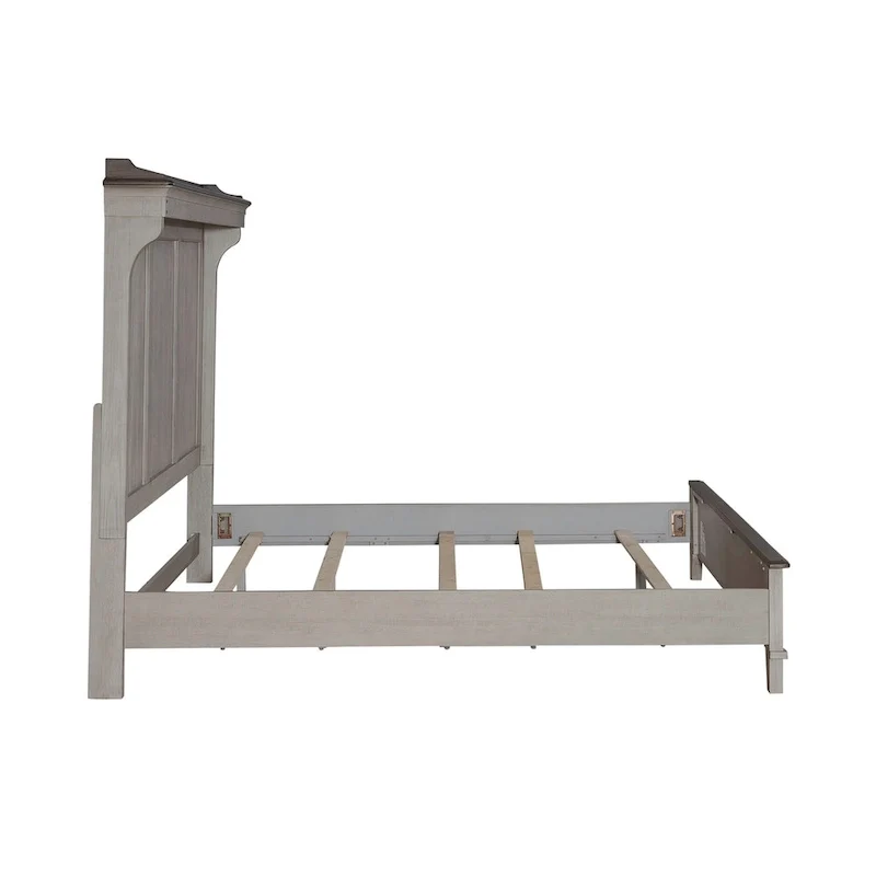 Ivy Hollow Weathered Linen King Mantle Bed