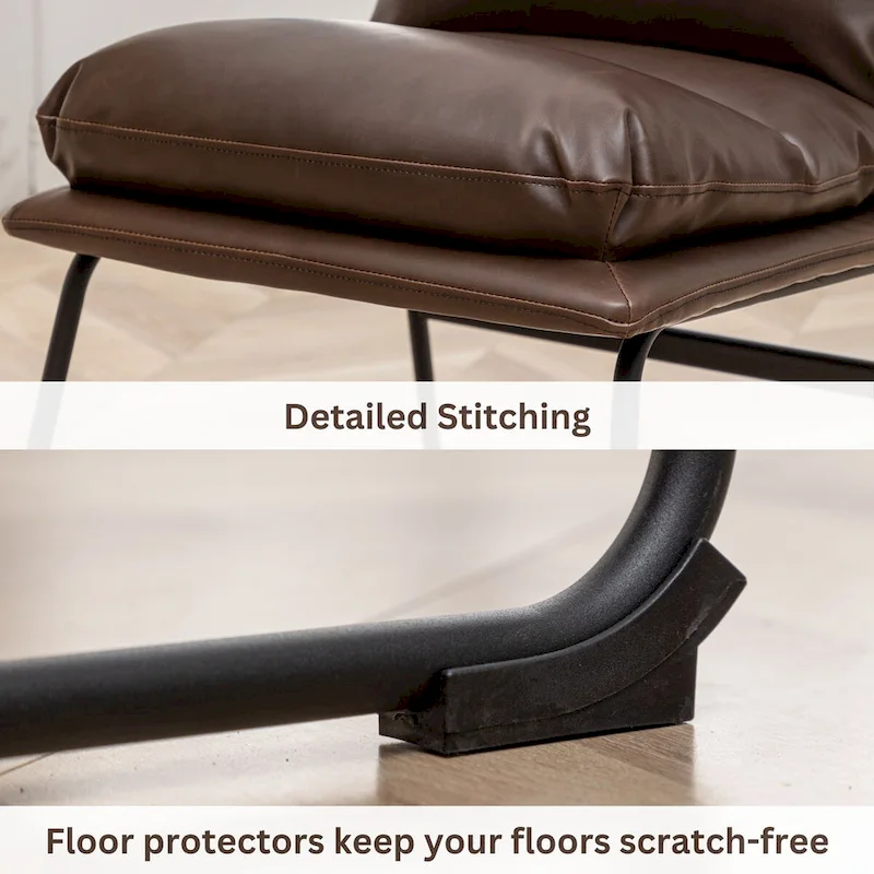 Roundhill Furniture Milos Upholstered Dining Chairs, Set of 2 - N/A