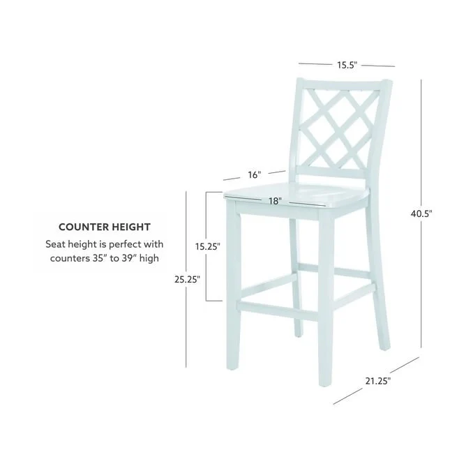 Counter Height Solid Wood Dining Bar Stool