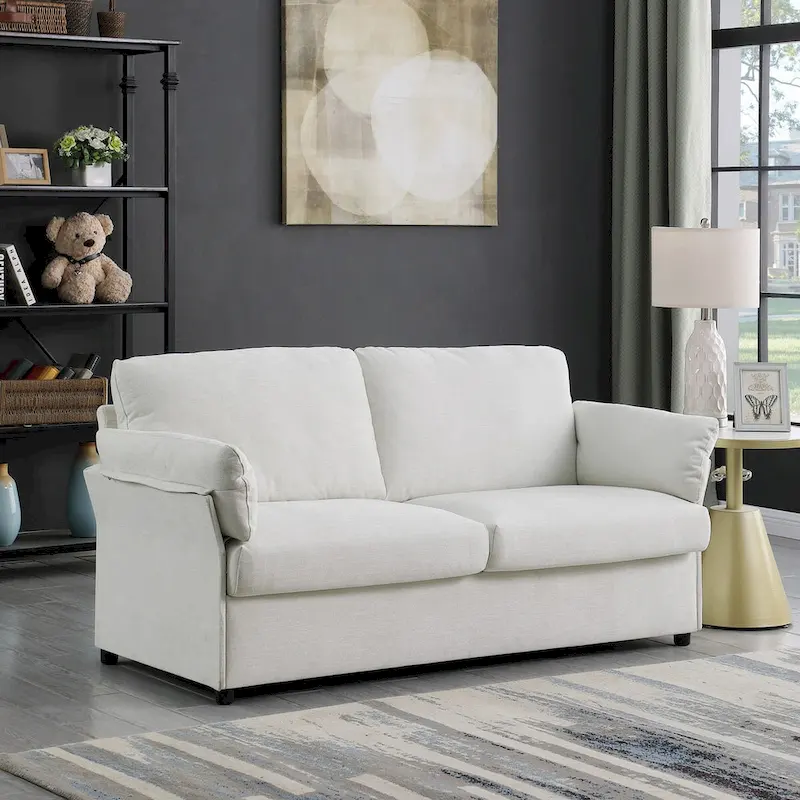 Modern Chenille Loveseat Sofa Couch