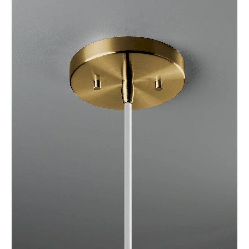 Justice Design Group Ceramic Discus Pendant - Gloss Grey