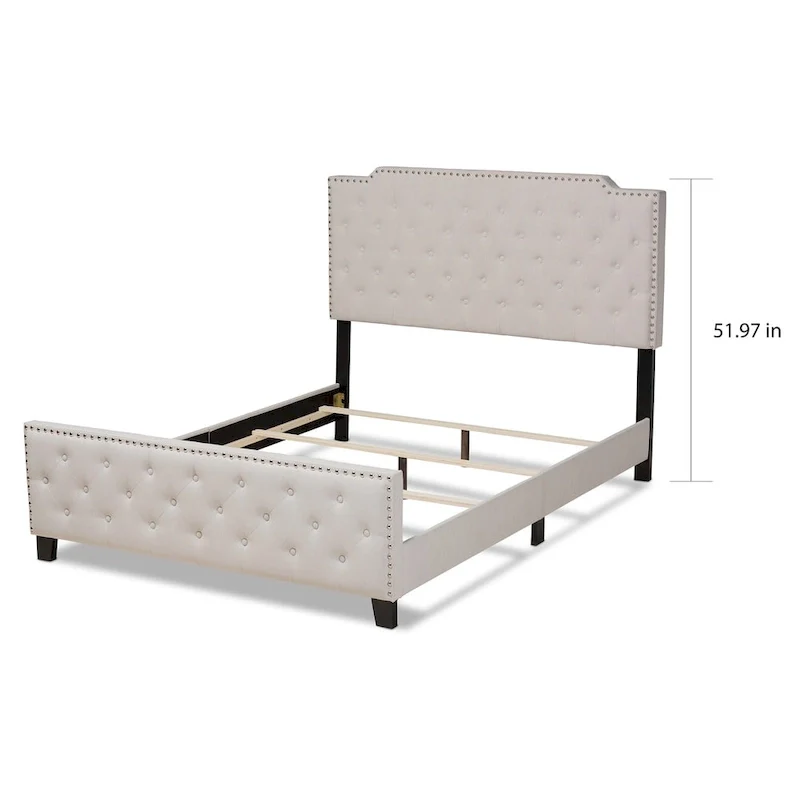 Copper Grove Enzers Upholstered Button-tufted Panel Bed