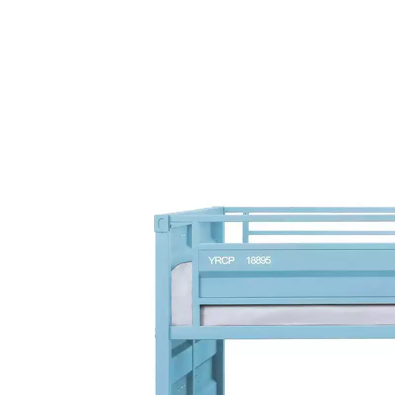80"Twin/Twin Bunk Bed Cargo Loft and Bunk Bed Finish - Acme