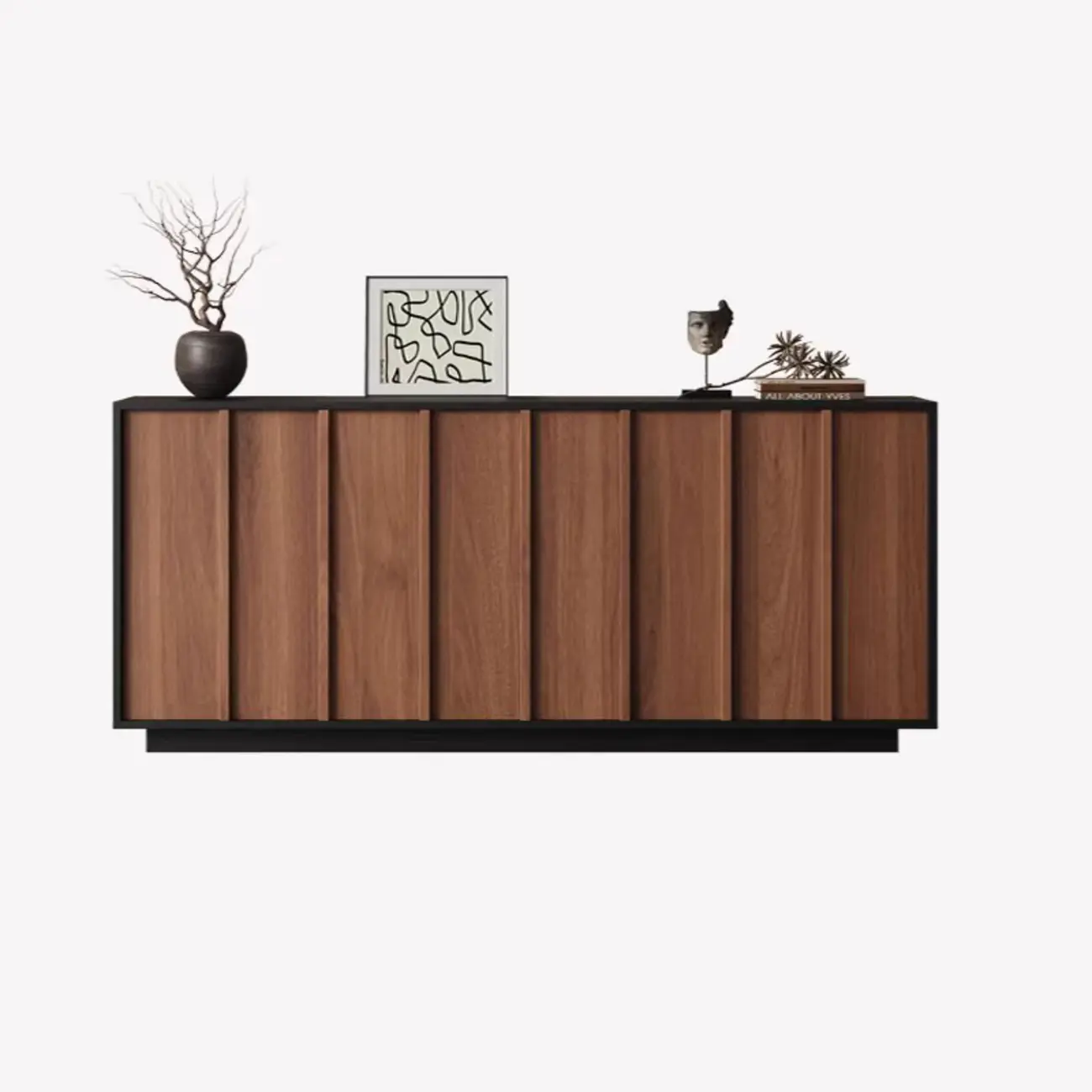 Modern Wood Buffet with Alterable Shelf and Drawers